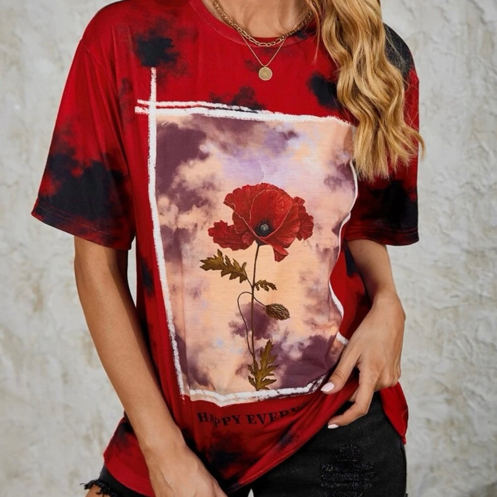 SHEIN tie dye tee/ bundle of two SHEIN tees